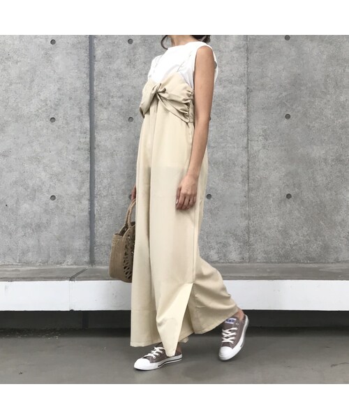 copine(コピン)の「再入荷!サイドスリットキャミオールインワン(3color)【クリックポスト対象商品】(サロペット/オーバーオール・レディース・その他)」の3枚目の写真