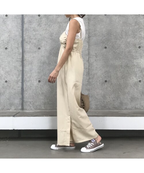 copine(コピン)の「再入荷!サイドスリットキャミオールインワン(3color)【クリックポスト対象商品】(サロペット/オーバーオール・レディース・その他)」の5枚目の写真