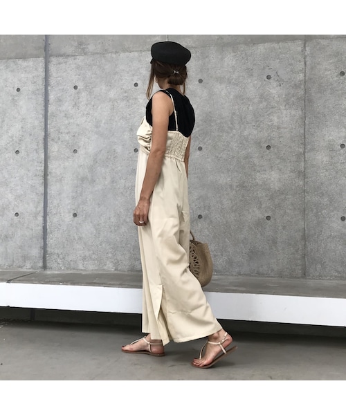 copine(コピン)の「再入荷!サイドスリットキャミオールインワン(3color)【クリックポスト対象商品】(サロペット/オーバーオール・レディース・その他)」の8枚目の写真