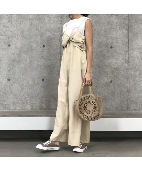 copine(コピン)の「再入荷!サイドスリットキャミオールインワン(3color)【クリックポスト対象商品】(サロペット/オーバーオール・レディース・その他)」の4枚目の写真