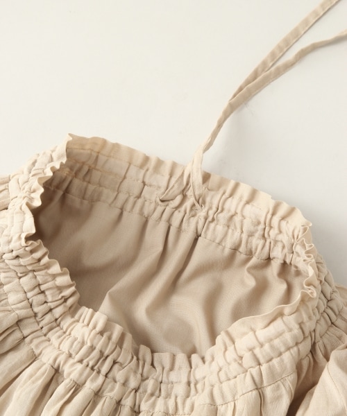 LOWRYS FARM（ローリーズファーム）の「コットンボイルギャザースカート（スカート・ベージュ/カーキ/パープル）」の8枚目の写真