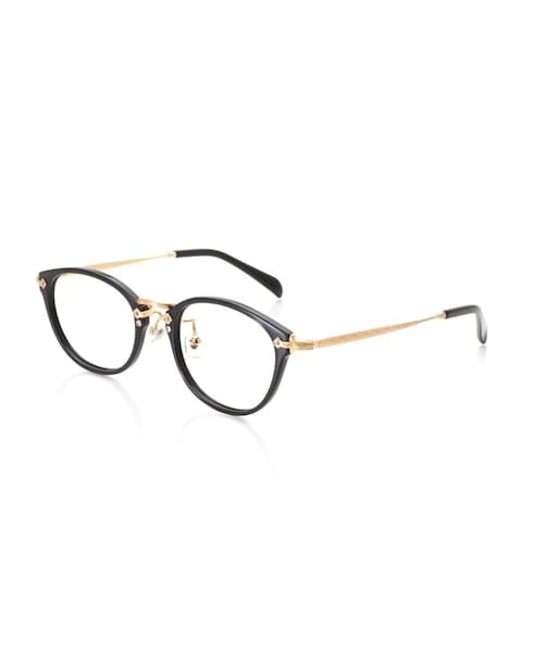 JINS(ジンズ)の「【Acetate&Metal】アセテート&メタル(メガネ・レディース・ピンクササ(08)/ネイビー(58)/ブラウンデミ(86)/ブラック(94)・Medium 48□20-141○38)」の2枚目の写真