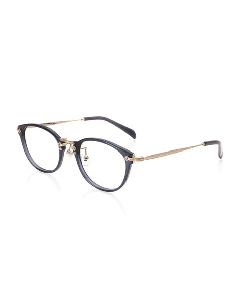 JINS(ジンズ)の「【Acetate&Metal】アセテート&メタル(メガネ・レディース・ピンクササ(08)/ネイビー(58)/ブラウンデミ(86)/ブラック(94)・Medium 48□20-141○38)」の4枚目の写真