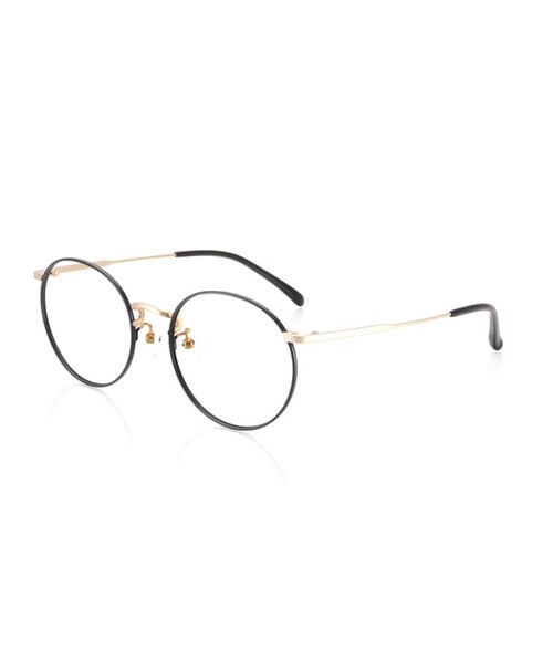 JINS（ジンズ）の「【Color Meta】カラーメタル（メガネ・レディース・ターコイズグリーン(58)/ブラウン(84)/ブラック＆ゴールド(94)/マットブラック(97)・Small 51□19-146○45）」の2枚目の写真