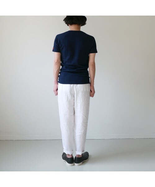 【hina】UNIVERSAL TISSU リネン ジョガーパンツ universal tissu パンツ hina】UNIVERSAL TISSU リネン ジョガー