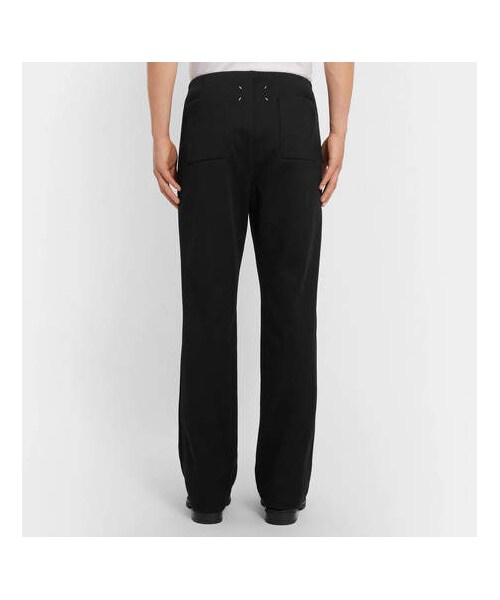 Maison Margiela（メゾンマルジェラ）の「Maison Margiela Satin-Trimmed Jersey Sweatpants（その他パンツ・メンズ・Black・It54/It56/It48/It52/It46/It50）」の2枚目の写真