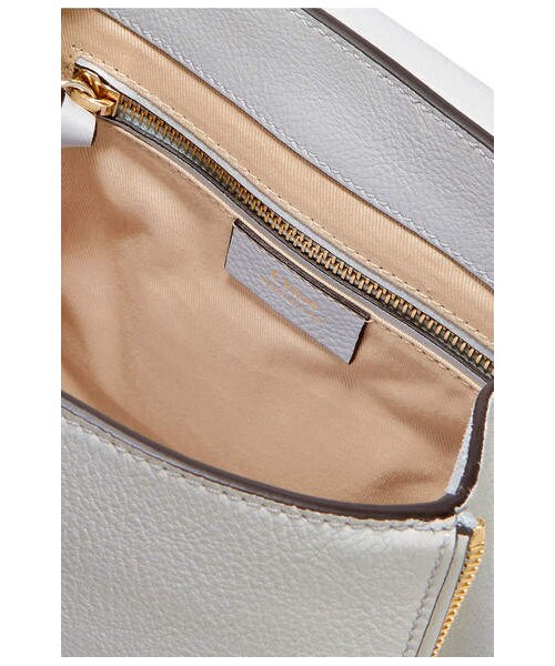 Chloe（クロエ）の「Chloé - Faye Small Textured-leather And Suede Backpack - Gray（バックパック/リュック・レディース・gray・One Size）」の4枚目の写真
