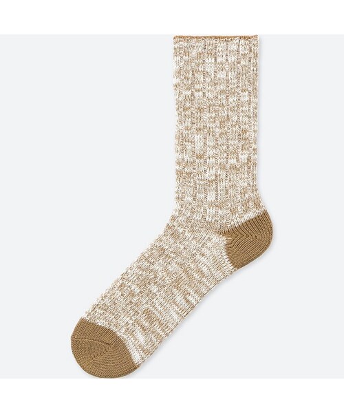 UNIQLO（ユニクロ）の「スラブソックス（ソックス/靴下・メンズ・DARK GRAY 08/BEIGE 31/OLIVE 57/BLACK 09・25-27/27-29）」の3枚目の写真