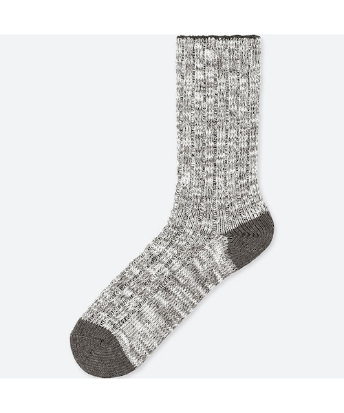 UNIQLO（ユニクロ）の「スラブソックス（ソックス/靴下・メンズ・DARK GRAY 08/BEIGE 31/OLIVE 57/BLACK 09・25-27/27-29）」の2枚目の写真