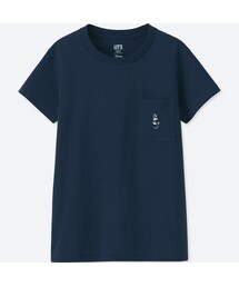 UNIQLO | ミッキー ブルーグラフィックT（半袖）(Tシャツ/カットソー)