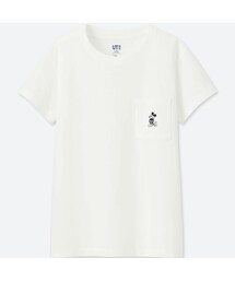 UNIQLO | ミッキー ブルーグラフィックT（半袖）(Tシャツ/カットソー)