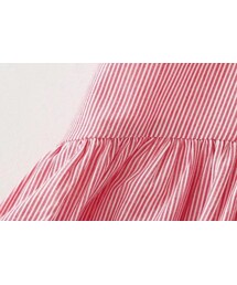 ZARA（ザラ）の「ストライプ刺繍フリルワンピース ノースリーブ