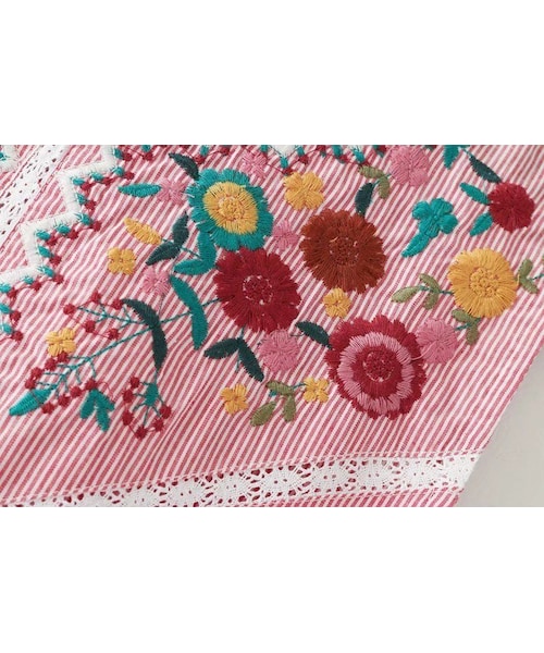 【ザラ】ストライプ フラワー ノースリーブ ワンピース カラフル 花柄 S青×白 ZARA ザラ☆ストライプ花柄 ノースリーブワンピース ブルー 青