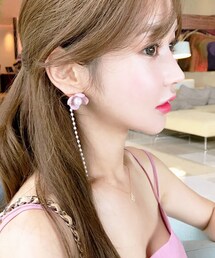minsshop | そろりと花パールピアス(ピアス（両耳用）)