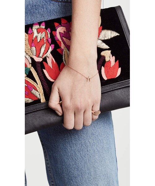 Jennifer Meyer(-)の「Jennifer Meyer Jewelry 18k Gold Diamond Wishbone Bracelet(ブレスレット・レディース・Beige・One Size)」の4枚目の写真