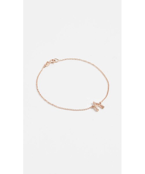 Jennifer Meyer(-)の「Jennifer Meyer Jewelry 18k Gold Diamond Wishbone Bracelet(ブレスレット・レディース・Beige・One Size)」の1枚目の写真