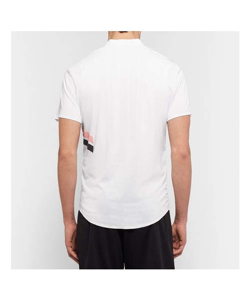 Nike Roger Federer Dri-FIT ポロシャツ ホワイト NIKE（ナイキ）の「Nike Tennis Zonal Cooling Roger Federer Striped
