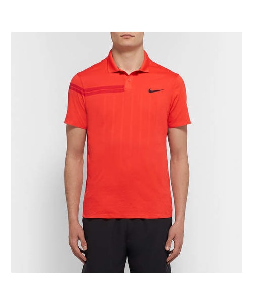 NIKE（ナイキ）の「Nike Tennis Nikecourt Zonal Cooling Roger Federer Advantage Dri-Fit Tennis Polo Shirt（ポロシャツ・メンズ・Red・S/XXL/M/L）」の3枚目の写真
