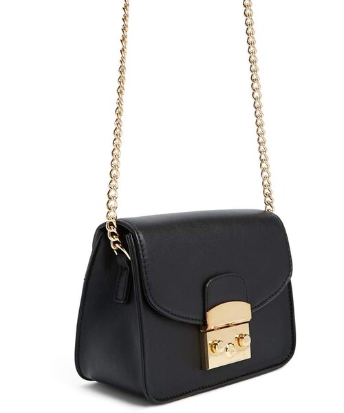 FOREVER 21（フォーエバー トゥエンティーワン）の「Forever 21 Chain-Strap Faux Leather Crossbody（ショルダーバッグ・レディース・Black・One Size）」の4枚目の写真