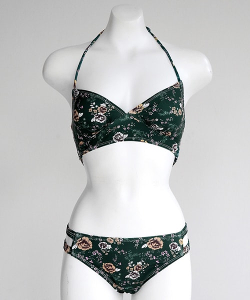 DHOLIC（ディーホリック）の「ツーストラップフローラルビキニ（水着・レディース・ピンク/イエロー/グリーン・FREE）」の2枚目の写真