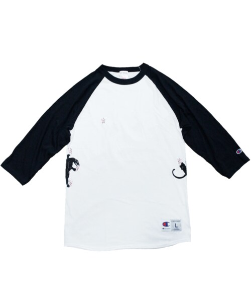Handmade(ハンドメイド)の「Champion Side Panthers Raglan(Tシャツ/カットソー・メンズ・その他)」の3枚目の写真