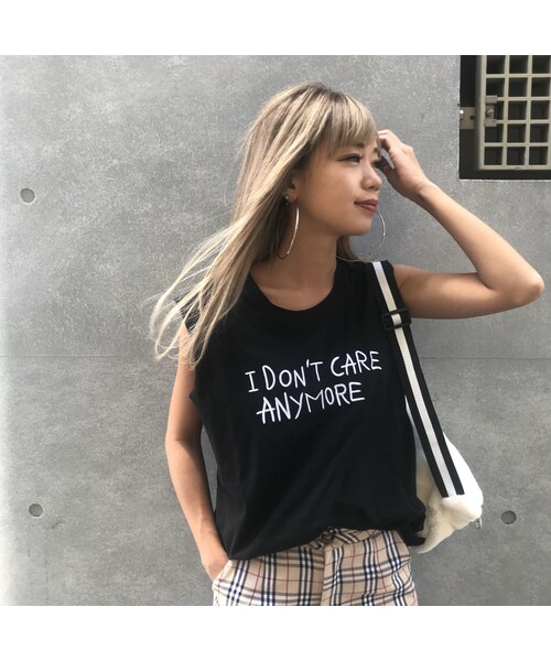 no brand(ノーブランド)の「I don't タンク(タンクトップ・レディース・その他)」の4枚目の写真