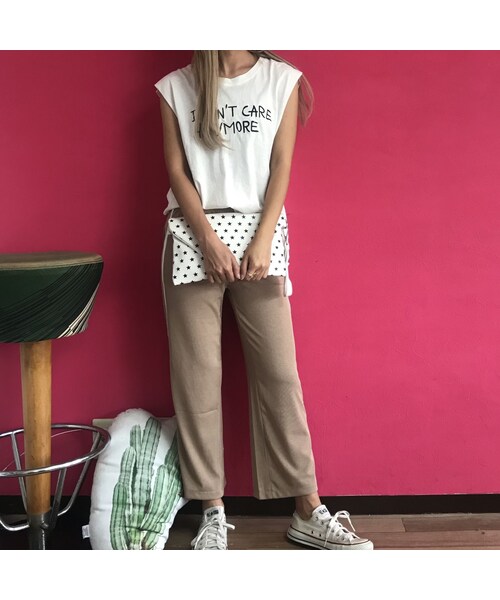 no brand(ノーブランド)の「I don't タンク(タンクトップ・レディース・その他)」の10枚目の写真