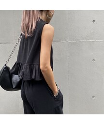 no brand（ノーブランド）の「フリフリフリルタンク（タンクトップ