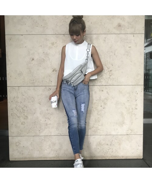 no brand（ノーブランド）の「フリフリフリルタンク（タンクトップ