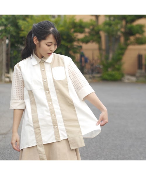 NIRAME.CO(ニラメッコ)の「あみどシャツ(シャツ/ブラウス・メンズ・その他)」の1枚目の写真