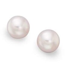 MIKIMOTO | Mikimoto 8MM White Cultured Akoya Pearl& 18K White Gold Earrings(イヤリング)