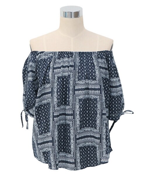 Dailyabout（デイリーアバウト）の「ストラップスリーブオフショルダーブラウス（シャツ/ブラウス・レディース・ホワイト/その他・FREE）」の2枚目の写真