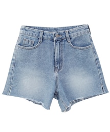 Dailyabout | ハイウエストカットオフデニムショートパンツ(デニムパンツ)