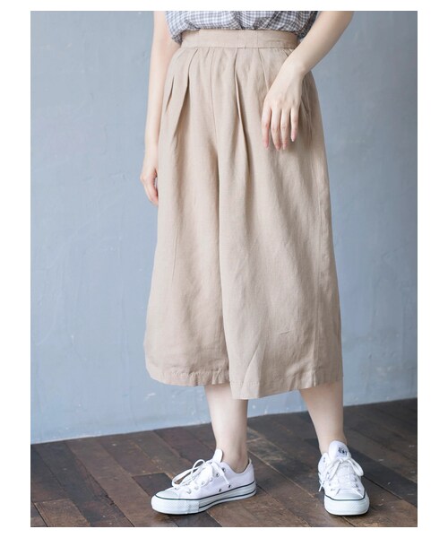 Lugnoncure ルノンキュール の タックガウチョパンツ パンツ