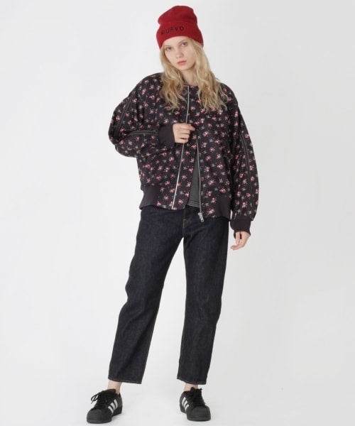 RNA（アールエヌエー）の「＜予約＞フラワープリントラインジャケット（ジャケット/アウター・レディース・ブラックベース/ブラウンベース/ブルーベース・M）」の19枚目の写真