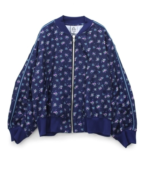 RNA（アールエヌエー）の「＜予約＞フラワープリントラインジャケット（ジャケット/アウター・レディース・ブラックベース/ブラウンベース/ブルーベース・M）」の3枚目の写真
