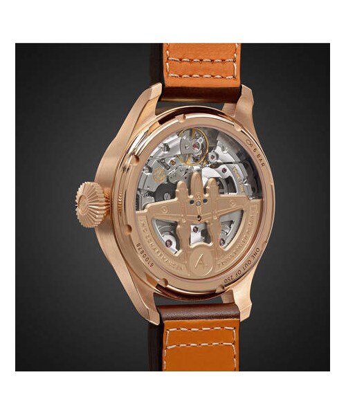 IWC(インターナショナルウォッチカンパニー)の「IWC SCHAFFHAUSEN Big Pilot's Antoine De Saint-Exupéry 46mm 18-Karat Red Gold And Leather Watch(アナログ腕時計・メンズ・Brown・One Size)」の4枚目の写真