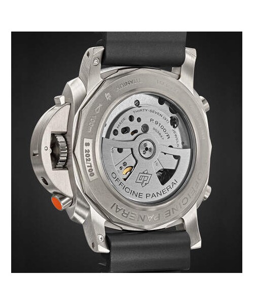 PANERAI（パネライ）の「Officine Panerai Luminor 1950 Regatta 3 Days Chrono Flyback Automatic Titanio 47mm Titanium And Rubber Watch（アナログ腕時計・メンズ・Black・One Size）」の4枚目の写真