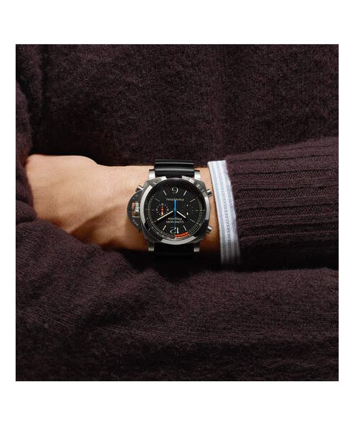 PANERAI（パネライ）の「Officine Panerai Luminor 1950 Regatta 3 Days Chrono Flyback Automatic Titanio 47mm Titanium And Rubber Watch（アナログ腕時計・メンズ・Black・One Size）」の2枚目の写真