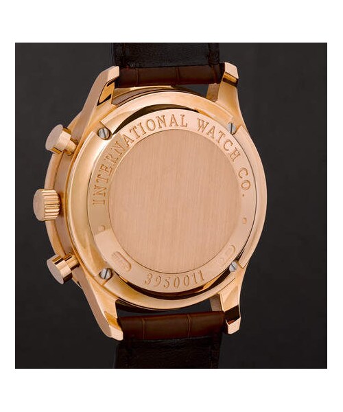 IWC（インターナショナルウォッチカンパニー）の「IWC SCHAFFHAUSEN Portugieser Chronograph 40.9mm 18-Karat Red Gold And Alligator Watch（アナログ腕時計・メンズ・White・One Size）」の4枚目の写真