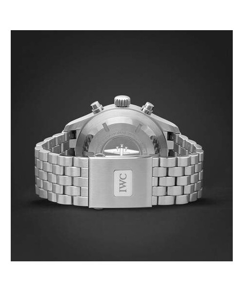 IWC（インターナショナルウォッチカンパニー）の「IWC SCHAFFHAUSEN Pilot's Chronograph 43mm Stainless Steel Watch（アナログ腕時計・メンズ・Black・One Size）」の3枚目の写真