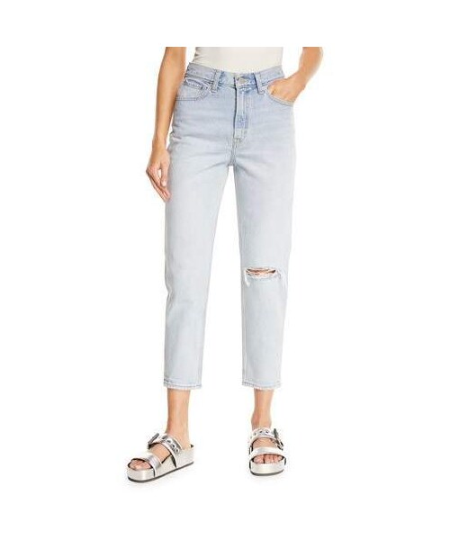levi's cropped mom jeans