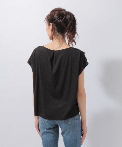 laboratory work（ラボラトリーワーク）の「デザインシフォンプルオーバー（トップス・ホワイト/ブラック/グレー）」の11枚目の写真