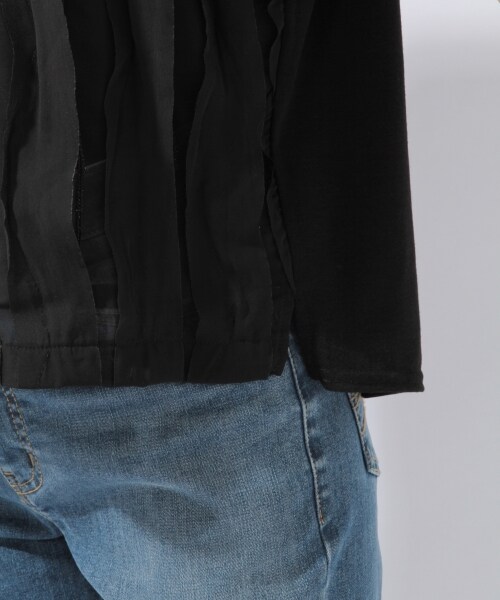 laboratory work（ラボラトリーワーク）の「デザインシフォンプルオーバー（トップス・ホワイト/ブラック/グレー）」の14枚目の写真