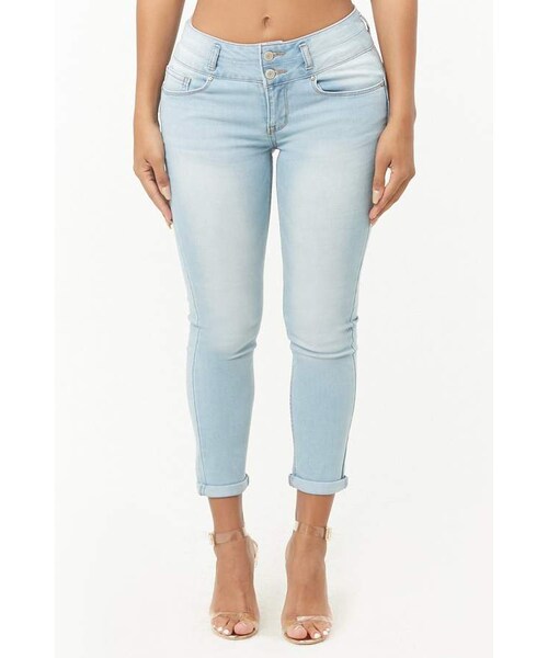 FOREVER 21（フォーエバー トゥエンティーワン）の「Forever 21 Skinny Push-Up Jeans（デニムパンツ・レディース・Blue・1/3/5/7/9/11/13/0）」の5枚目の写真