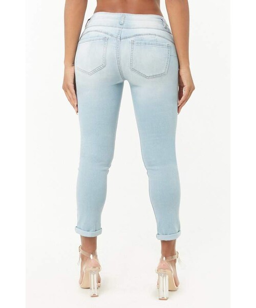 FOREVER 21（フォーエバー トゥエンティーワン）の「Forever 21 Skinny Push-Up Jeans（デニムパンツ・レディース・Blue・1/3/5/7/9/11/13/0）」の2枚目の写真