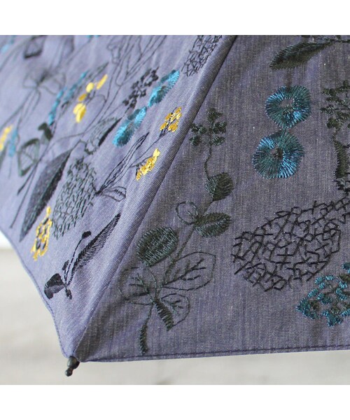 everlasting sprout サマーシールドフェンネル刺繍折り畳み日傘 everlasting sprout サマーシールドフェンネル刺繍折り畳み日傘