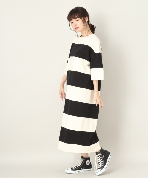 Lowrys Farm ローリーズファーム の ワイドボーダワンピース ワンピース ドレス Wear