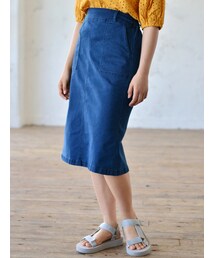 E hyphen world gallery | ・デニムベーカーポケットスカート(スカート)