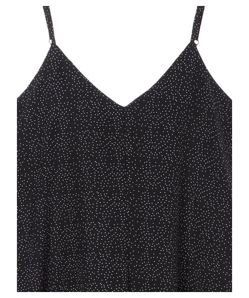 E hyphen world gallery（イーハイフンワールドギャラリー）の「・ドットワイドオールインワン（オールインワン・サロペット・オフホワイト/ブラック・F）」の11枚目の写真